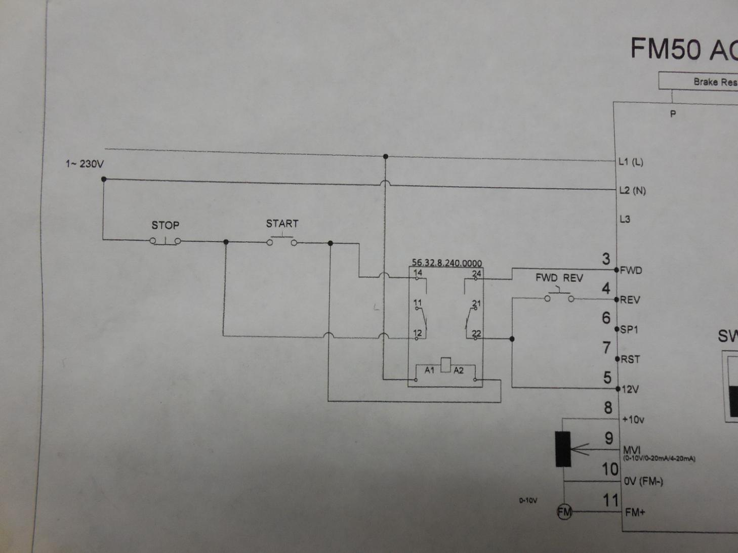 Momentary Run / Stop on Teco FM50 cole hersee wiper switch wiring diagram 