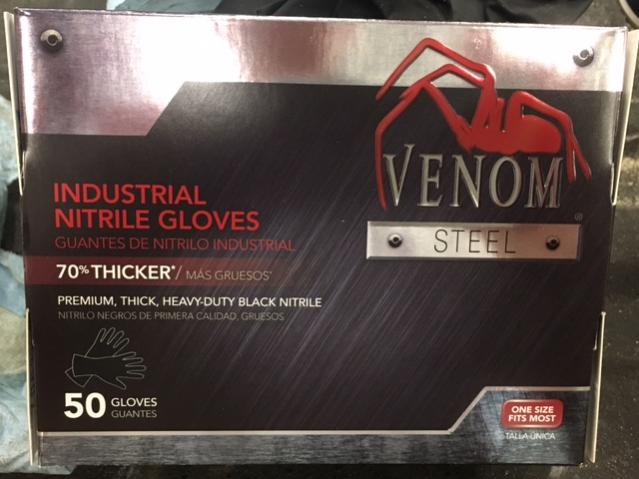 Venom Steel Nitrile Gloves Size Chart