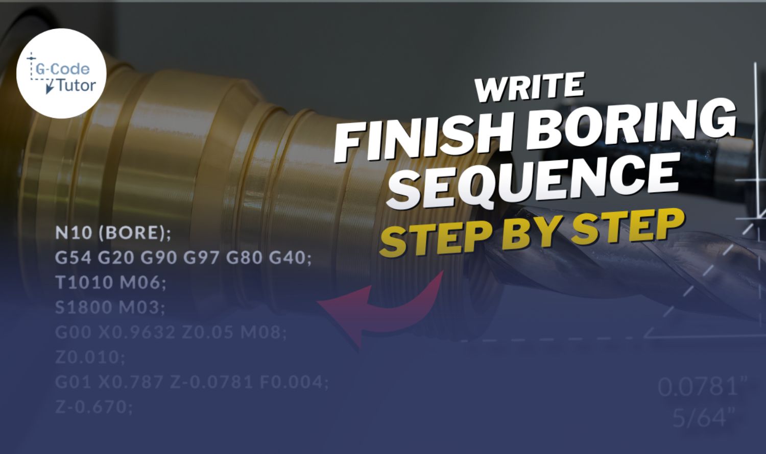 How to Write Finish Boring Sequences with G-code